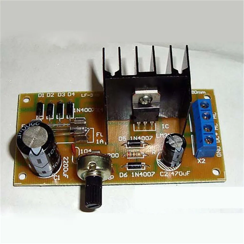 CNIKESIN Diy kit LM317 Регулируемый Напряжение Мощность производство электронная схема