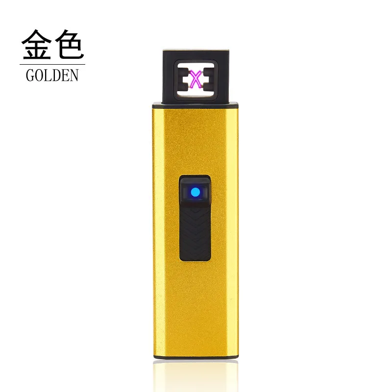 3 Мини Портативный USB Зажигалка двойной металлический ветрозащитный прикуриватель Безопасный Прочный Электрический Зажигалка креативная u-дисковая форма гаджеты для мужчин - Цвет: 3