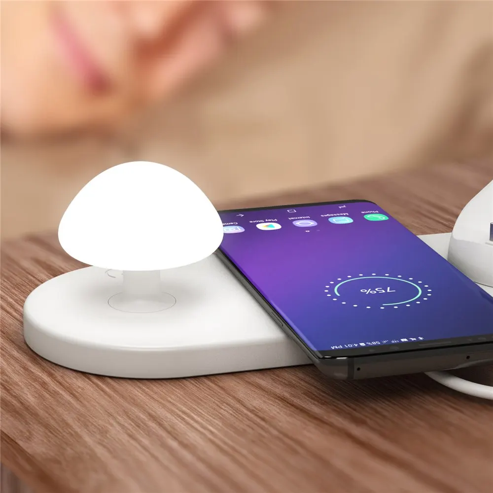 IQ беспроводное быстрое зарядное устройство для iPhone X/ XS / XR/ Max Samsung Galaxy S9/ 8