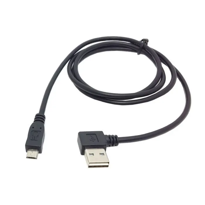 USB 2 0 штекер Micro 5Pin Мужской кабель 100 см Реверсивный дизайн левый и правый угловой 90