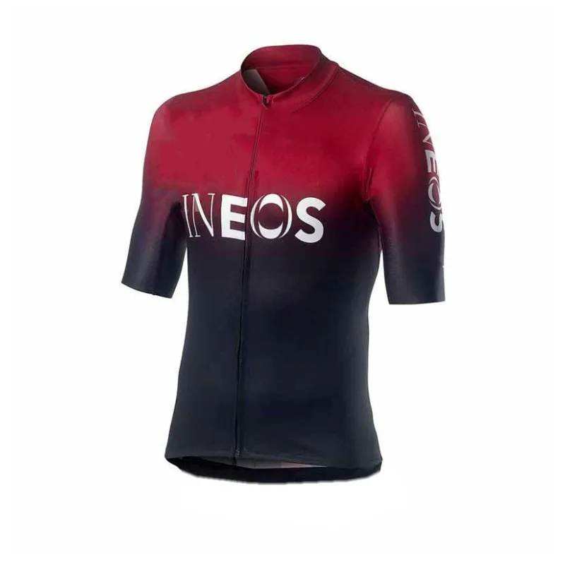 Новинка, профессиональная команда INEOS, красный и черный цвет, набор Джерси для велоспорта, летний мужской дышащий MTB, Быстросохнущий велосипед, Ropa ciclismo setn 9d, гелевая подкладка - Цвет: red jersey only