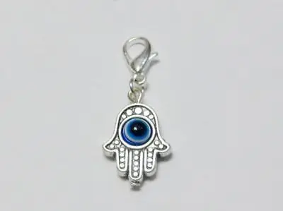 

25 браслет-цепочка с синими глазами Hamsa