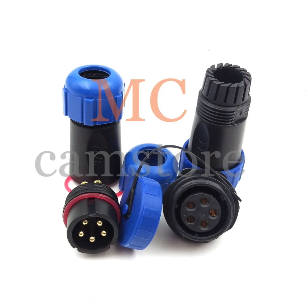 Водонепроницаемый 5-контактный разъем SP21 не требует сварки водонепроницаемых