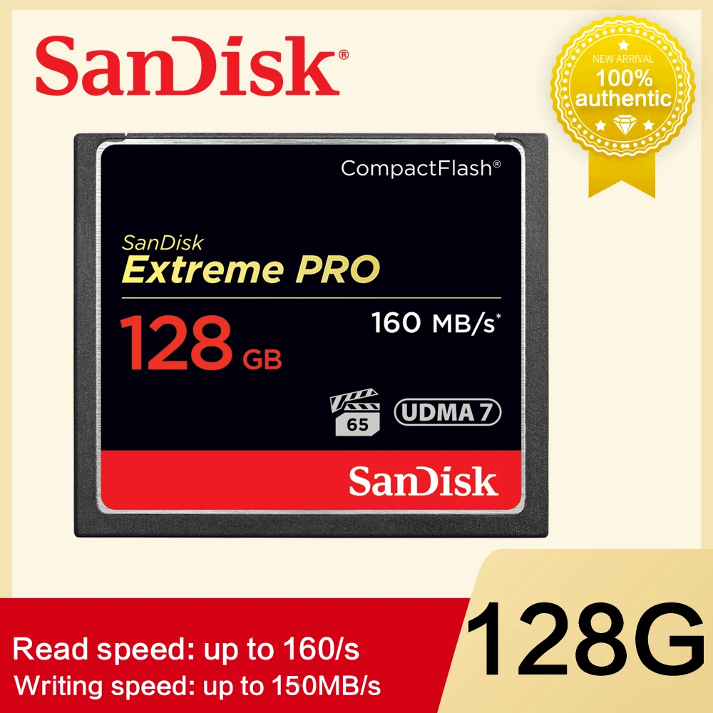 Оригинальная карта памяти SanDisk CF 128 ГБ 64 32 256 экстремальная Профессиональная