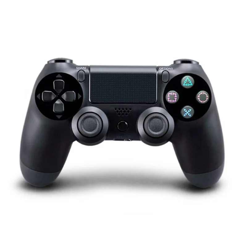 Black Dualshock 4 проводной джойстик usb для PS4 PRO джойстик геймпад двойной шок для PS4 консоль для Playstation 4 PS3 PC - Цвет: Black