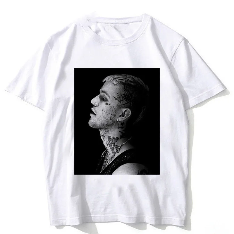 Новинка 2019 футболки Lil Peep Graphic белая мужская футболка в стиле хип хоп унисекс