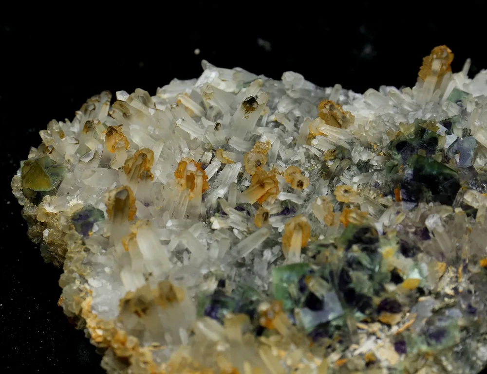 1196.8g Natural beautiful green fluorite+calcite crystal Mineral Specimen/China#0077 | Дом и сад