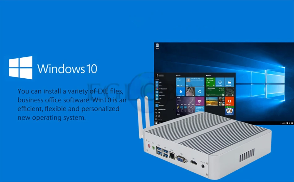 [Intel Core i5 8250U четырехъядерный] Eglobal 8th Gen мини-ПК Windows 10 Pro 2* DDR4 Max 32GB безвентиляторный Nuc 4K HTPC 6M cache HDMI wifi