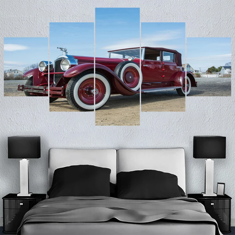 5 шт./компл. Home Decor классический старый автомобиль Картины стены Книги по