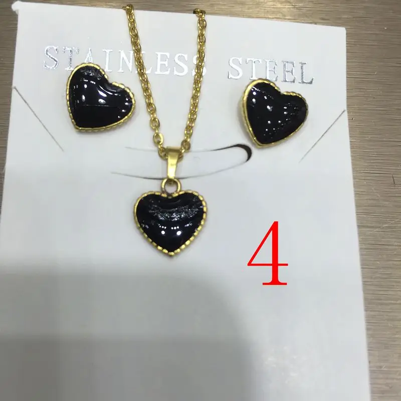 Mother's Day gift Valentine's Christmas Fashion Jewelry Sets stainless steel set for woman Earrings and pendant | Украшения и