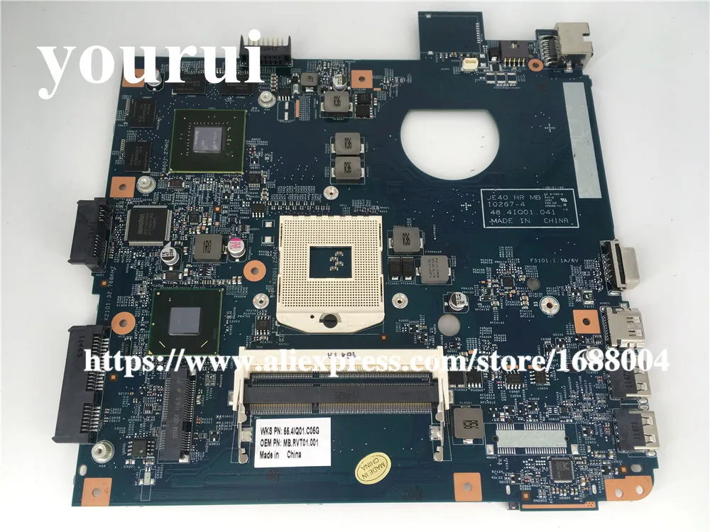 GT630 JE40 HR MB 10267-4 48.4IQ01.041 For acer aspire 4750 4752G motherboard MBRVT01001 MB.RVT01.001 HM65 Nvidia gt630 | Компьютеры и