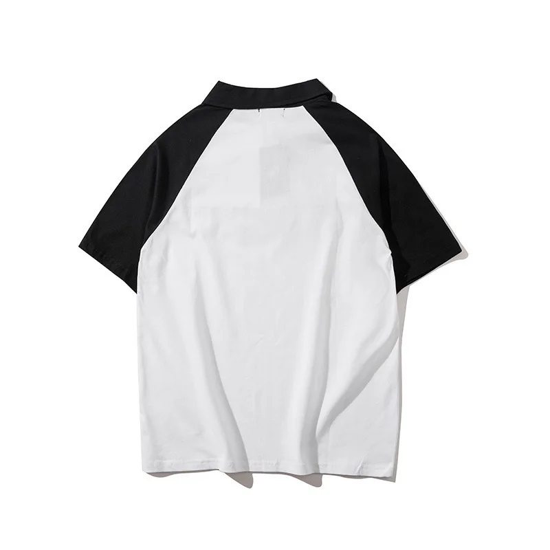 Raglan Sleeve Polo Shirts 2018 Summer Hip Hop Skateboard Cotton Polos Top Tee Streetwear Loose Fit Casual Shirt For Men | Мужская одежда