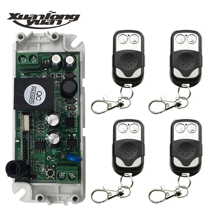 Беспроводной Радиоуправляемый переключатель передатчика + приемника лампы/жалюзи, ac 85 в, 110 В, 120 В, 220 В, 250 В, 1 канал