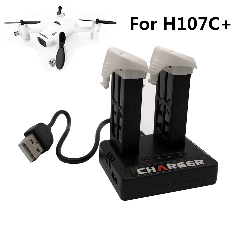 Оригинальный Hubsan X4 Cam Plus H107C + аккумулятор LiPo 520 Вт/ч зарядное устройство USB для