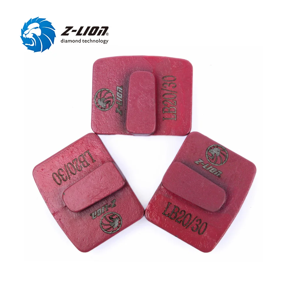 Z-LION 3pcs #20/30 Diamond Grinding Disc Arrow Segments Metal Bond Concrete Floor Plate RediLock Abrasive Block | Инструменты