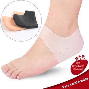 1 пара новых удобных силиконовых туфель высшего качества, профессиональные гелевые вставки для пятки, увлажняющие протекторы для ухода за ногами