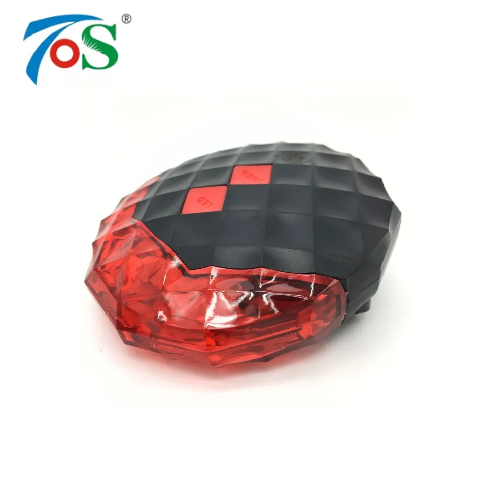 TOS Новый Алмазный велосипед свет 7 мигающий режим фонарь задний световое