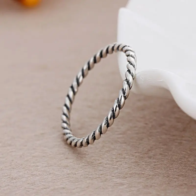 

DEERIPA Simple Silver Color Forever Love Heart Rotate Finger Brand Ring Original Jewelry NewYear & Valentine's Day Gift Women