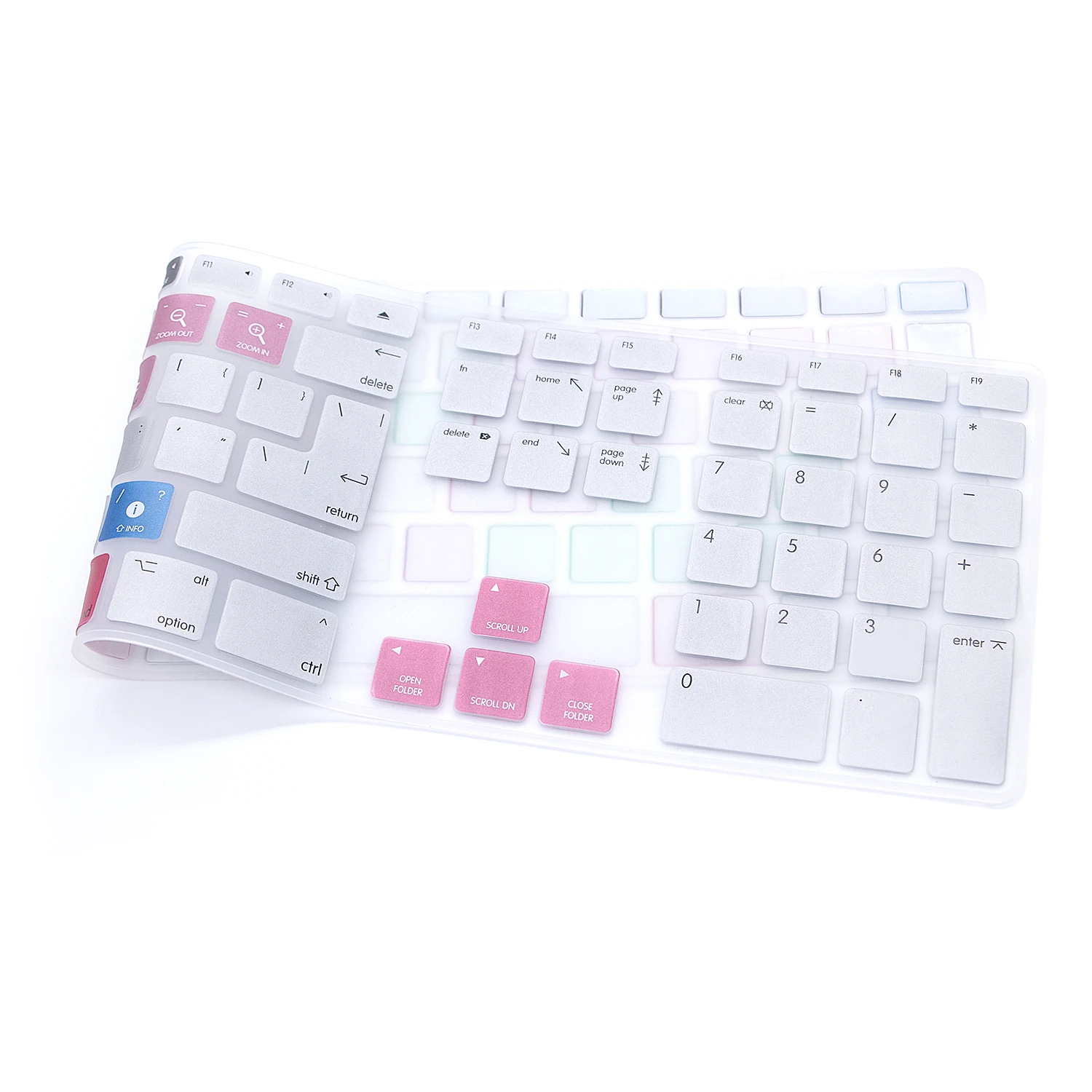 HRH Ableton Live Hotkeys функциональная клавиатура обложка кожа для Apple клавиатура с цифровой Проводная клавиатура USB Для iMac G6 Настольный ПК