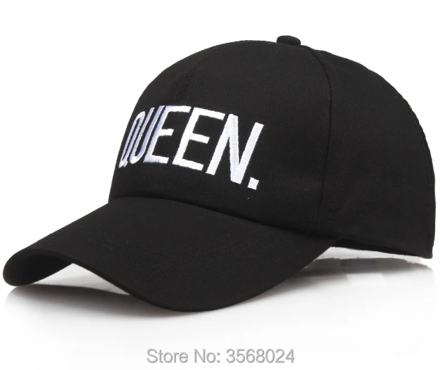 

KING QUEEN hats Embroidery Visors Women Peaked CAPS Black Men Visor Hats Curved Brim Adult Cap adjustable Apparel HAT
