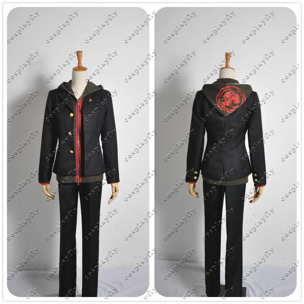 Мужской/женский костюм для косплея Dangan Ronpa Makoto Naegi куртка с капюшоном и штаны