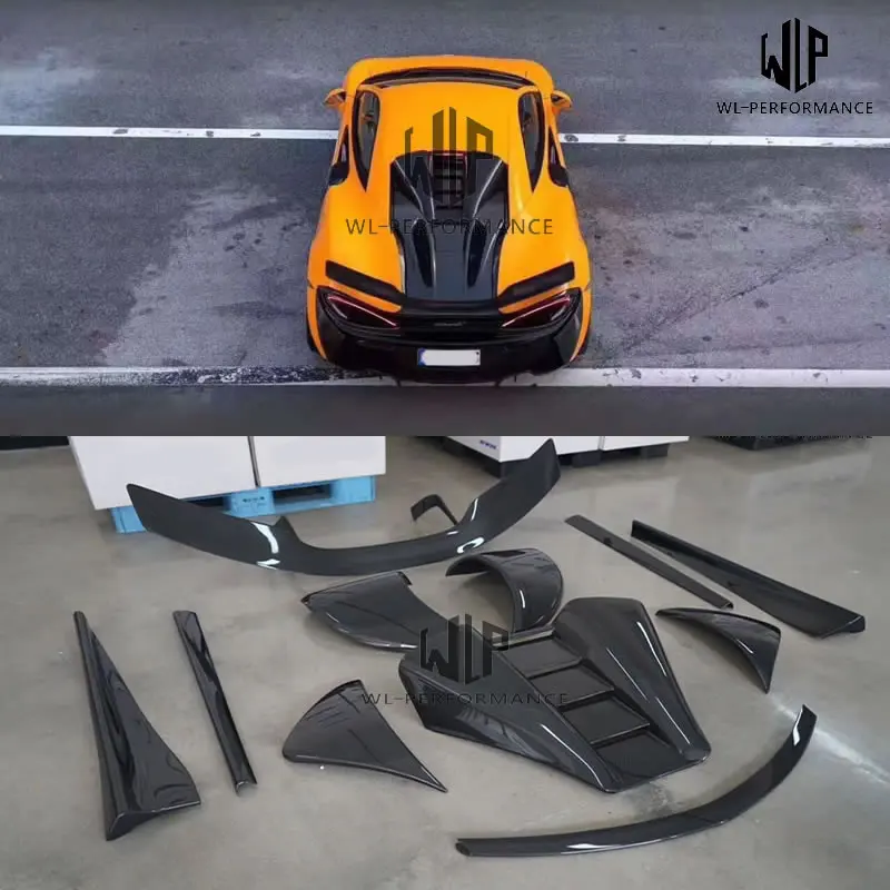 540C 570S 570GT карбоновый диффузор для передней губы и заднего бампера задний спойлер капот двигателя для mlaren 540C 570S 570GT Novitec