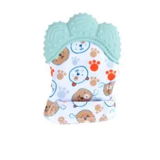 Light Green 2 HPBBKD 1 шт. Детские Силиконовые варежки прорезывание зубов перчатки звук Прорезыватель новорожденных жевательные кормящих варежки Прорезыватель Соска перчатки CSP-6 - Цвет: Light Green 2