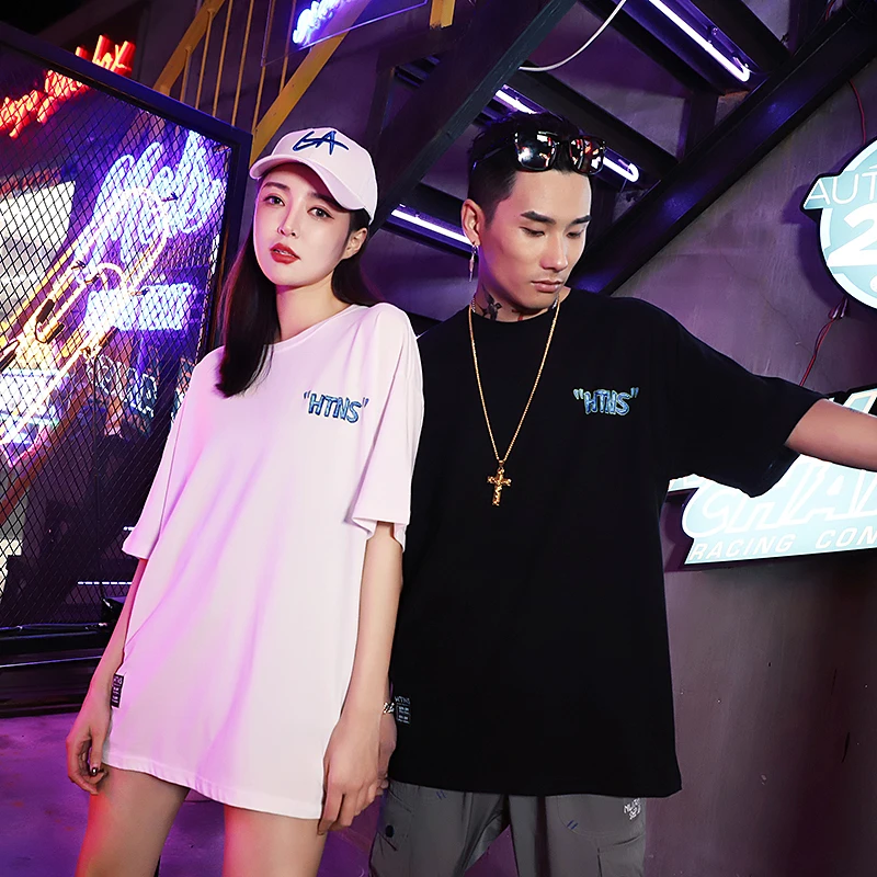 ENWAYEL Hip Hop T Shirts For Men Fashion Printed English Casual Streetwear Couples Tops Tees Trend Cotton Tshirt 1902 | Мужская одежда