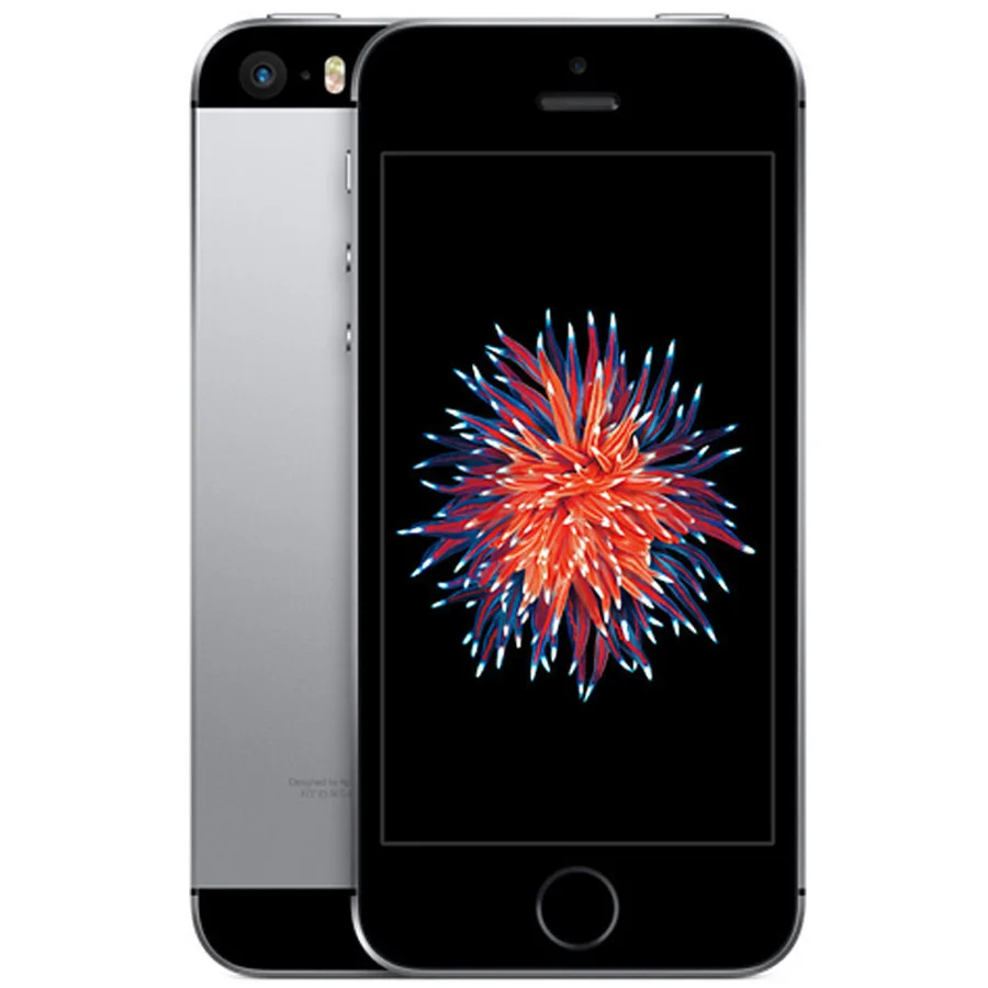 Space Gray Разблокированный Apple iphone SE LTE сотовый телефон, процессор 2 Гб Оперативная память 16/64GB Встроенная память двухъядерный IOS A9 4," за счет сканера отпечатков пальцев, сеть 4G LTE, мобильный телефон, iphone se - Цвет: Space Gray