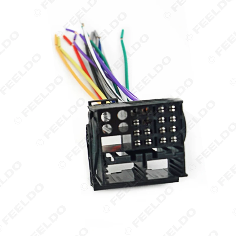 FEELDO 1 шт. Заводская радиоустановка стерео обратный штекер проводки жгут проводов