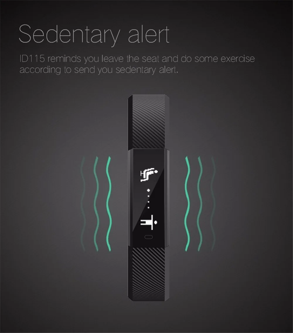 Фитнес-трекер умный Браслет ID115 Veryfit APP Bluetooth Band монитор активности будильник спортивный браслет для iOS Android