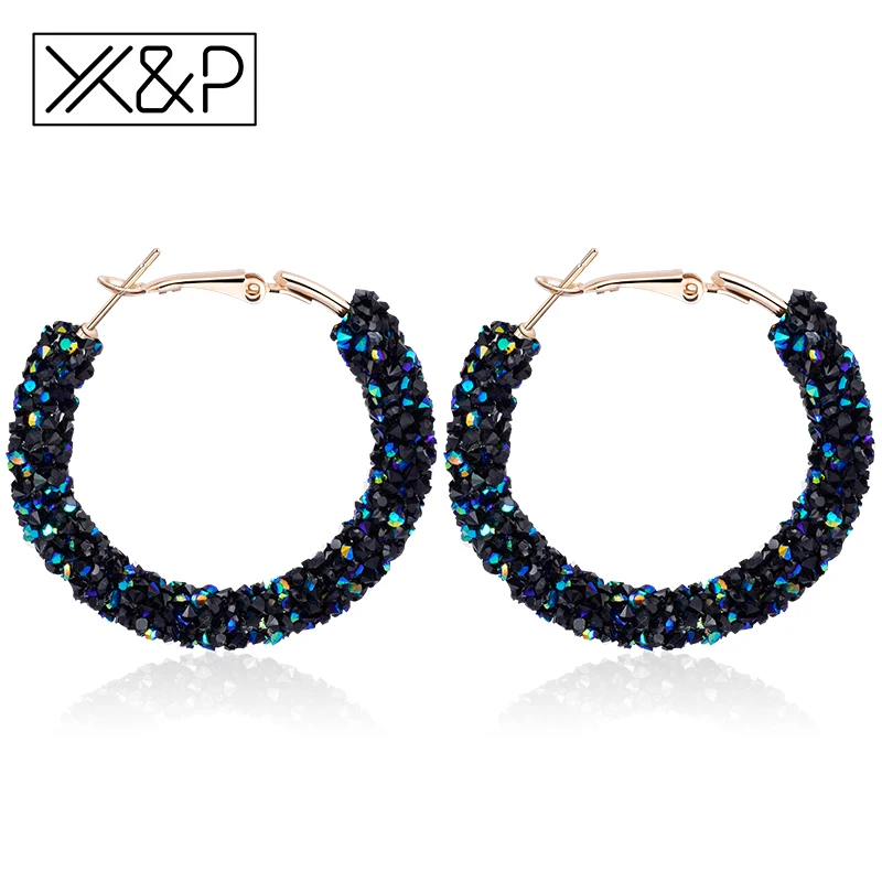 X & P модный очаровательный австрийский хрусталь Висячие серьги для женщин
