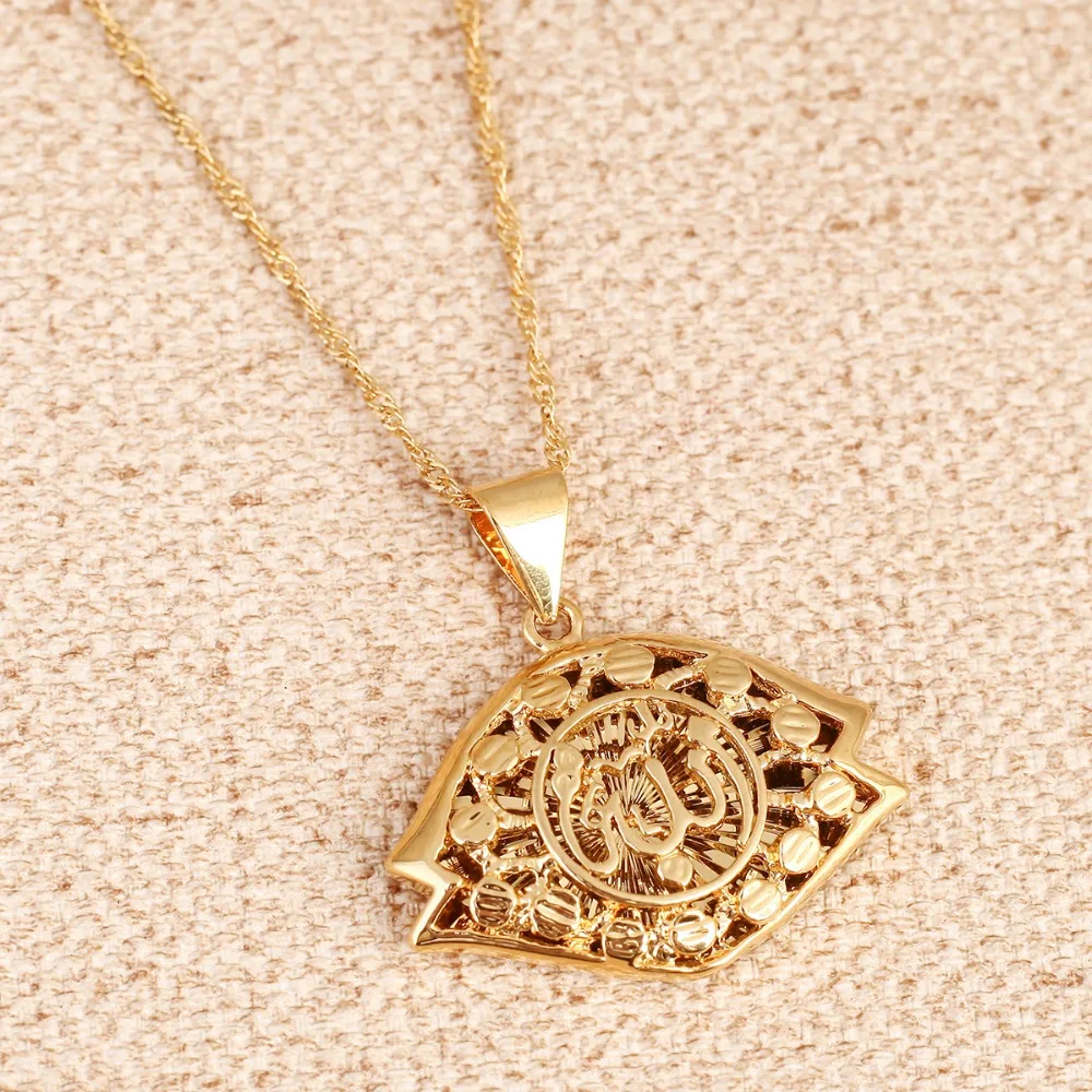 Ожерелье с кулоном золотистого цвета для женщин | Украшения и аксессуары