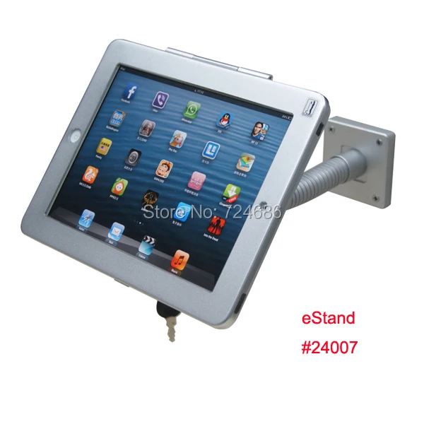 

for iPad 2/3/4 /air/pro 9.7" gooseneck table lock mount display on restaurant with anti-theft enclosure security support