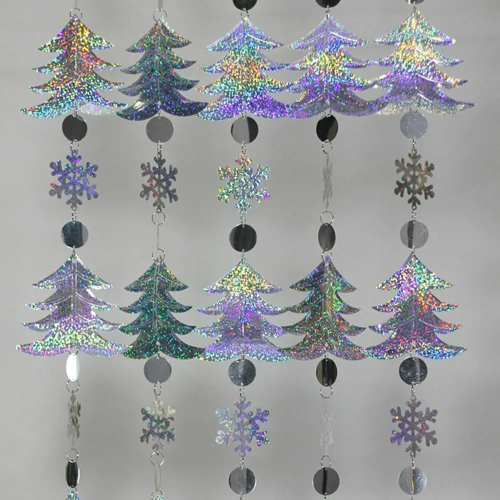 Christmas Decoration Home Curtain Big Snowflakes Sequins Glitter Tree Ornaments DIY Accessory Gift Hot | Дом и сад