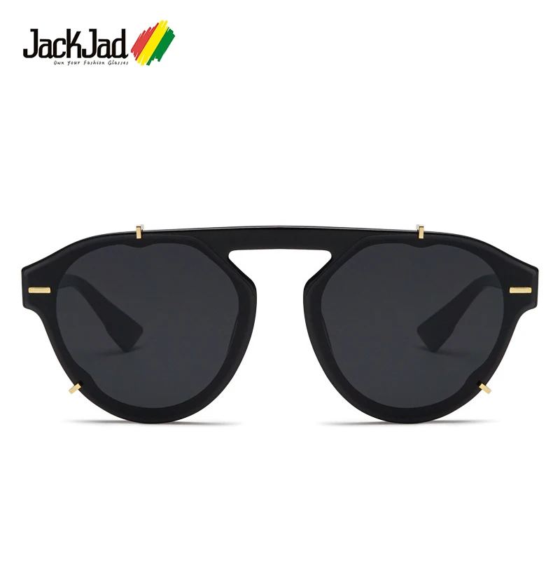 

Солнцезащитные очки JackJad с заклепками UV400 для мужчин и женщин, Модные Современные стильные брендовые дизайнерские солнечные очки, 2021, 33141