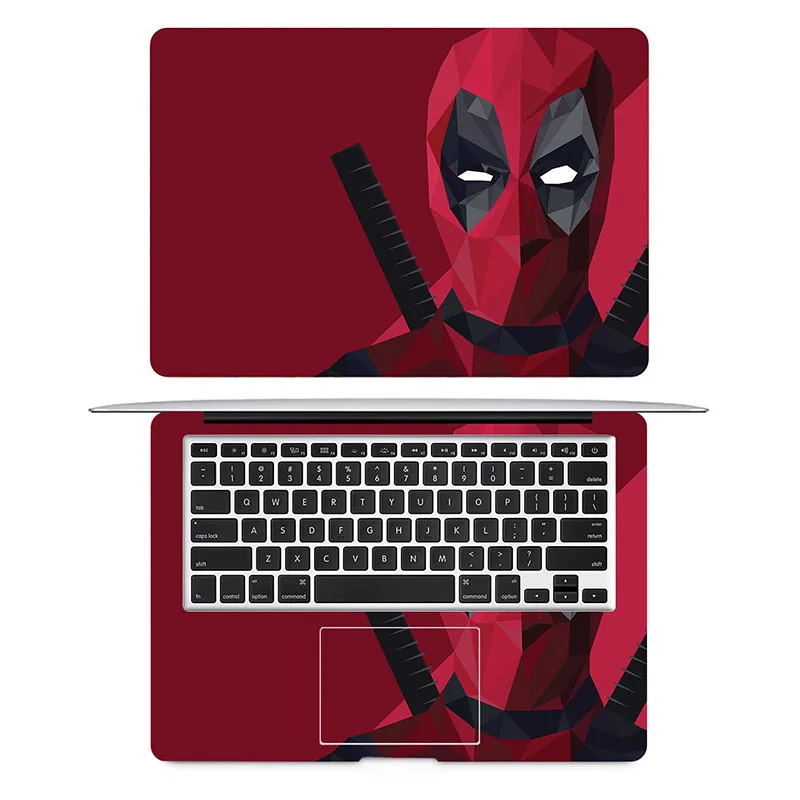 Наклейка супергероя Дэдпул для ноутбука Macbook deckle Pro Air retina 1" 12" 1" 15" Mac Surface Book защитная пленка на весь экран
