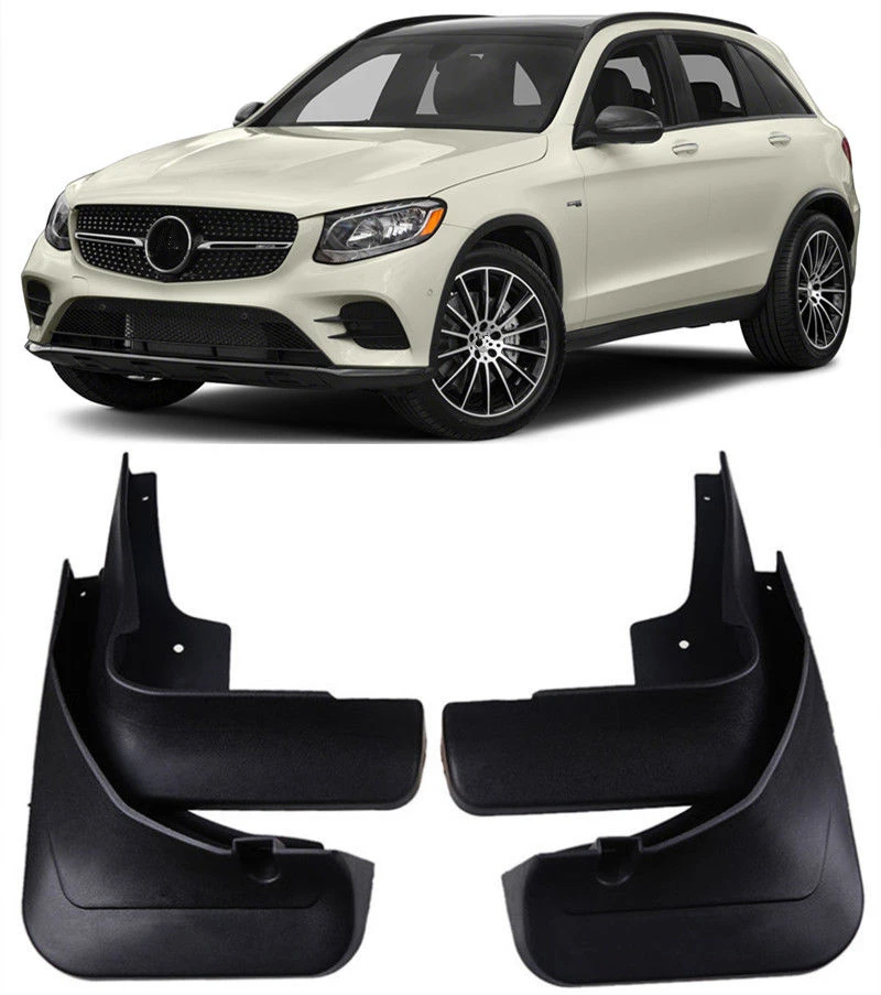Брызговики от грязи для стайлинга автомобиля подходят 15-2018 Benz GLC43 AMG X253 черный