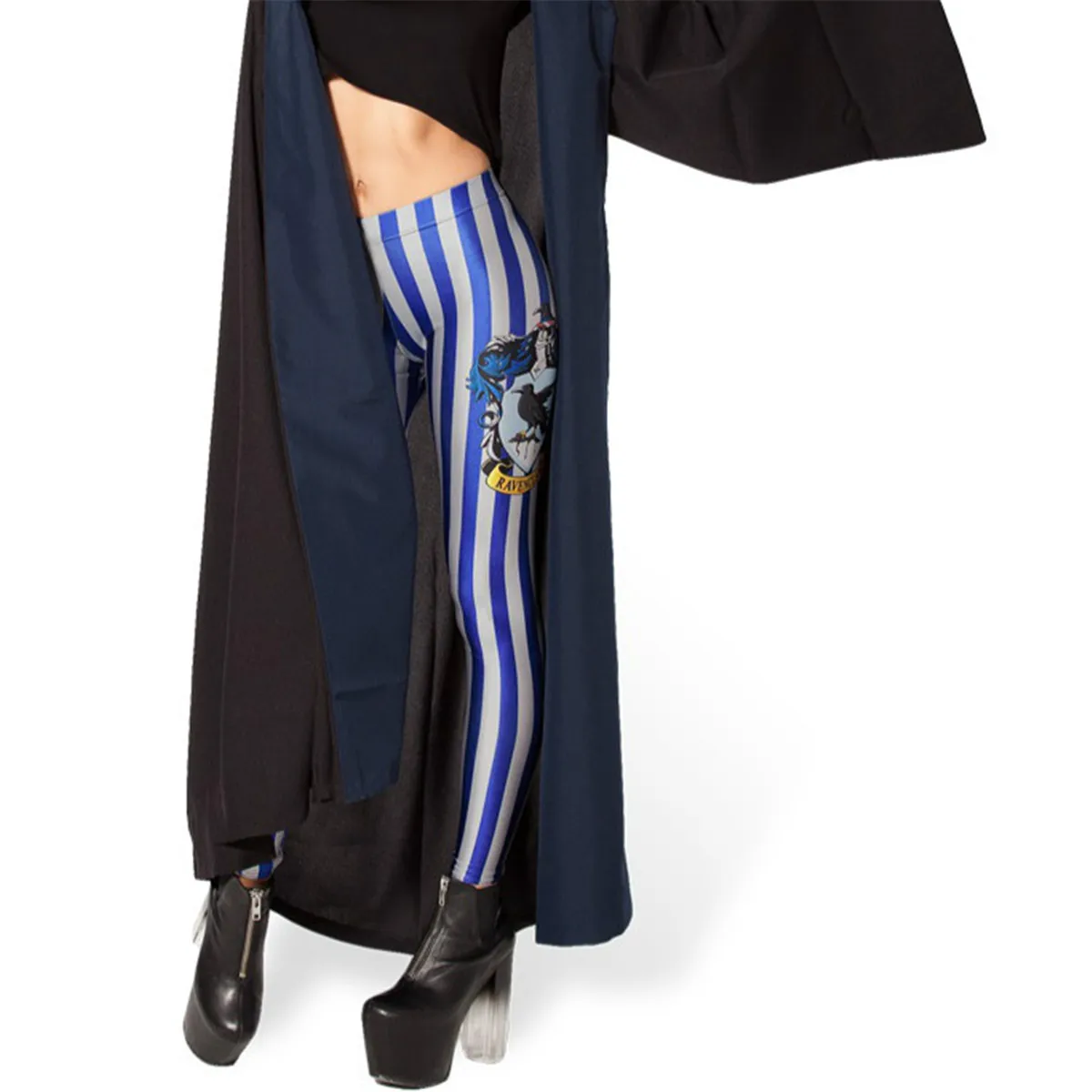 Женские облегающие леггинсы эластичные в стиле панк с 3D-принтом и графическим