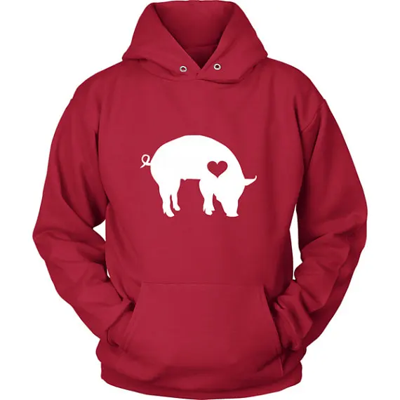 Hug your Pig hoodie / hoody Bacon Lover Piglet gift /Hog lover Piggy clothing barn birthday party ham sweatshirt-Z204 | Мужская одежда