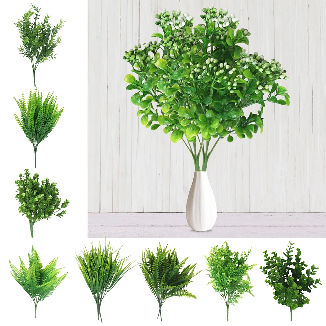 Новые искусственные кустарники креативное декоративное искусственное растение папоротники моделирование растений пластиковые цветочные папоротник материал стены аксессуары