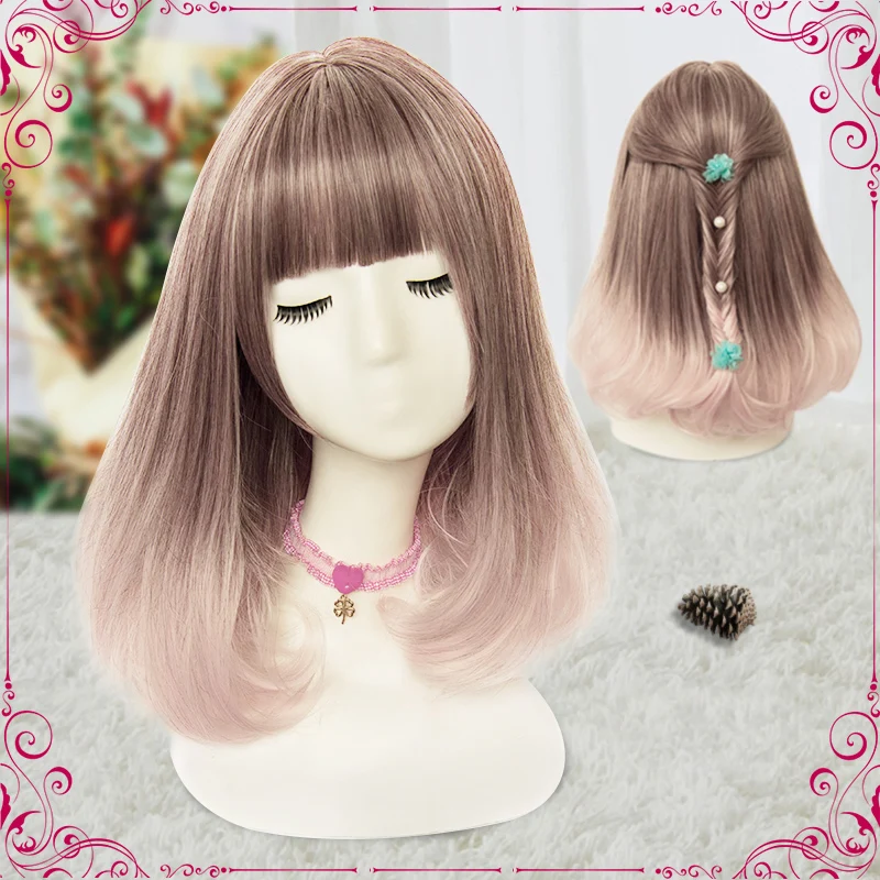 

(Alice-Wig 049) Heat Resistant Fiber Hairpiece Synthetic Hair Wig Anime Lolita Cosplay Wig