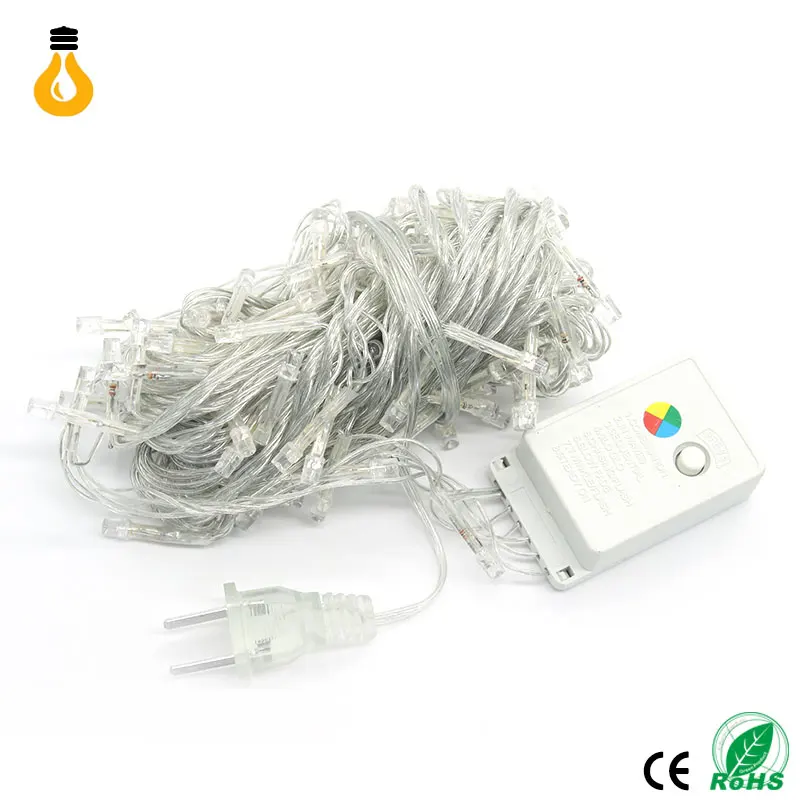 Новинка 2017 1 шт. 10 м Светодиодные строковый свет rgb цвет 100led 110 V 220 Украшение