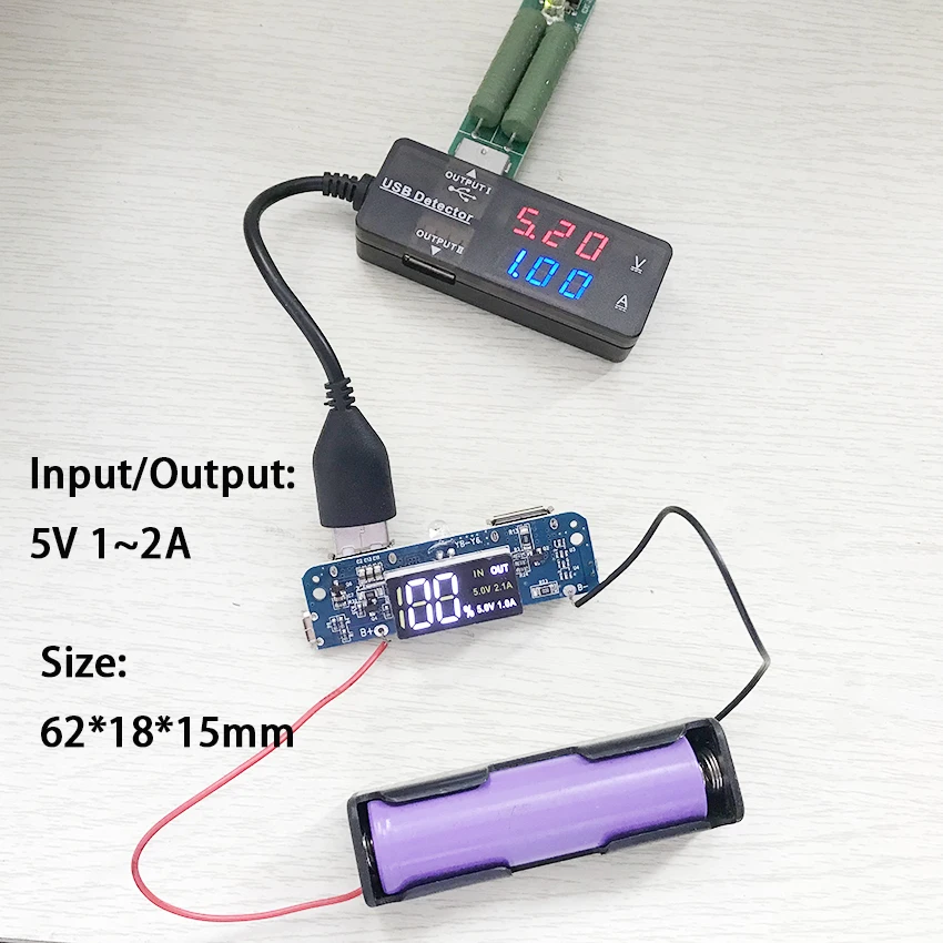 ЖК-дисплей цифровой дисплей 5 В 1 А 2 зарядное устройство модуль DIY комплекты