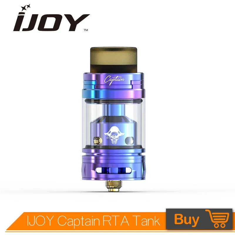 Оригинал IJOY капитан RTA бак 3.8 мл ввиду распылитель 25 мм Диаметр танк электронная
