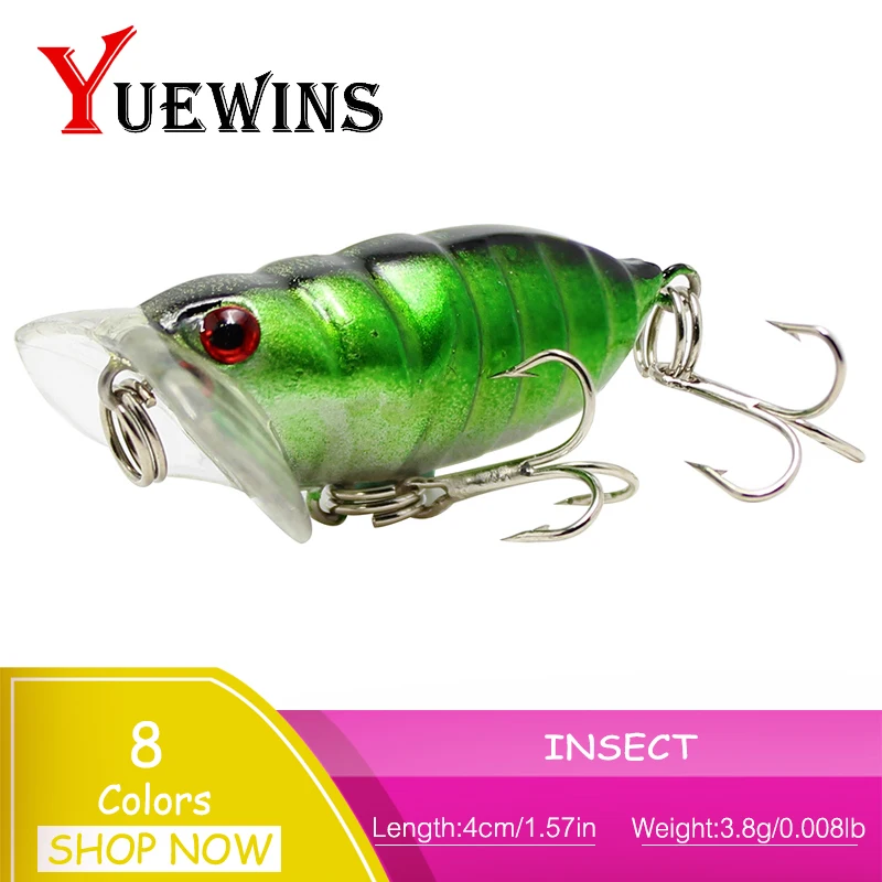 1 шт. 4 см 3 8 г Cicada рыболовная приманка насекомые Наживки Тройной Крючок Рыболовные