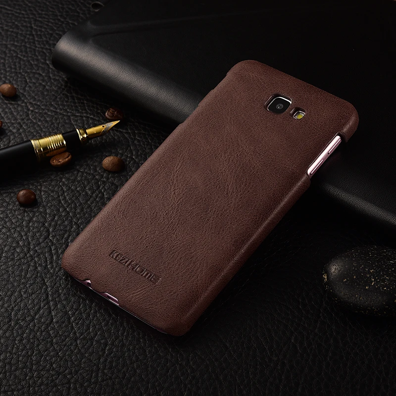 Чехол для Samsung Galaxy J5 Prime KEZiHOME матовая натуральная кожа твердая задняя крышка capa On5