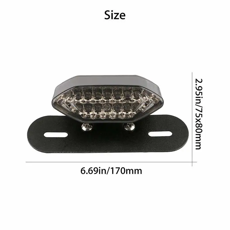 12V мотоциклов Интегрированный тормозной фонарь светильник 3 Цвет светодиодный