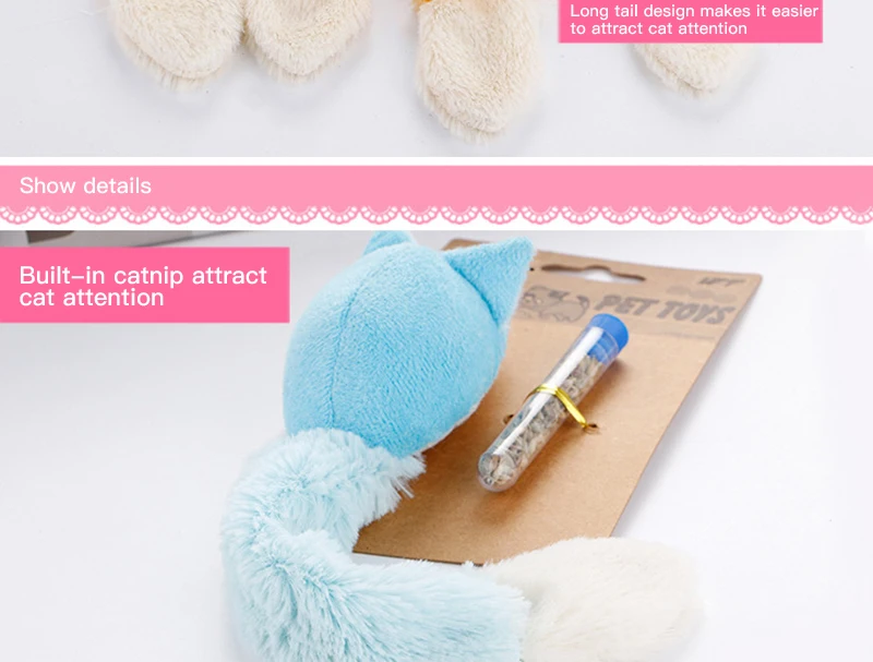 Pet игрушечная кошка моделирование плюшевая мышь мотокостюмы ПЭТ кошка с длинным хвостом трава, содержащая кошачий глаз забавные игрушки для домашних животных кошка мышь игрушка