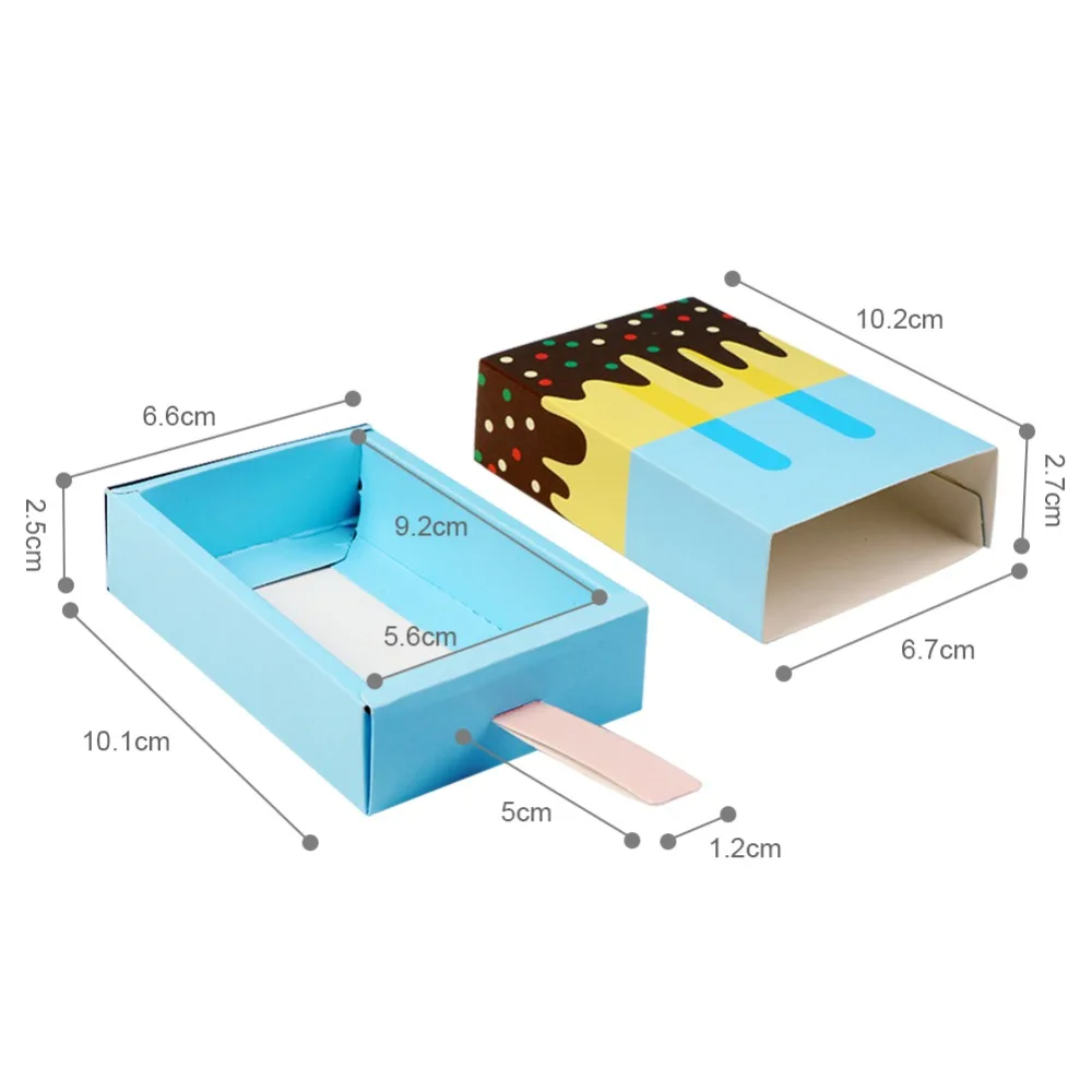 10 шт. подарочные коробки для мороженого|Подарочные сумки и упаковка| |
